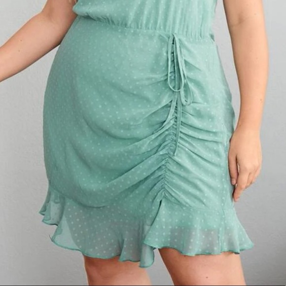SHEIN - Mint Green Halter Dress - Picture 4 of 12
